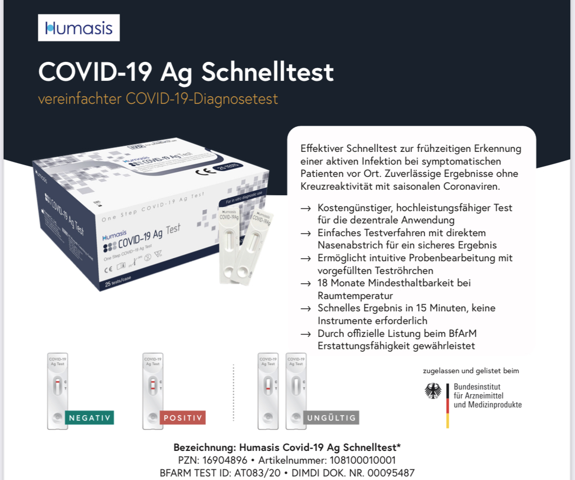 Humasis covid-19 ag test